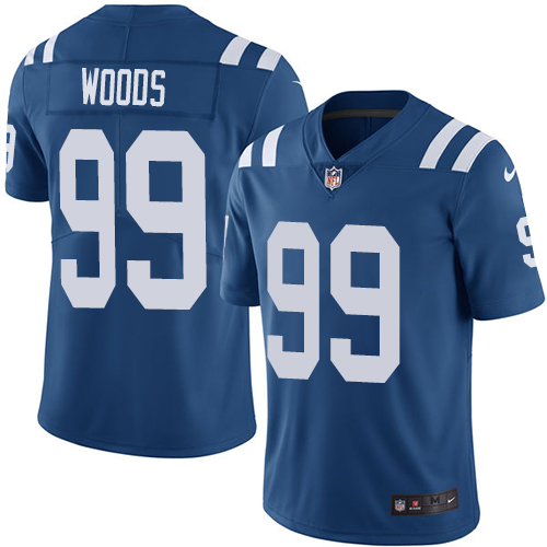 Indianapolis Colts #99 Limited Al Woods Royal Blue Nike NFL Home Youth Vapor Untouchable jerseys